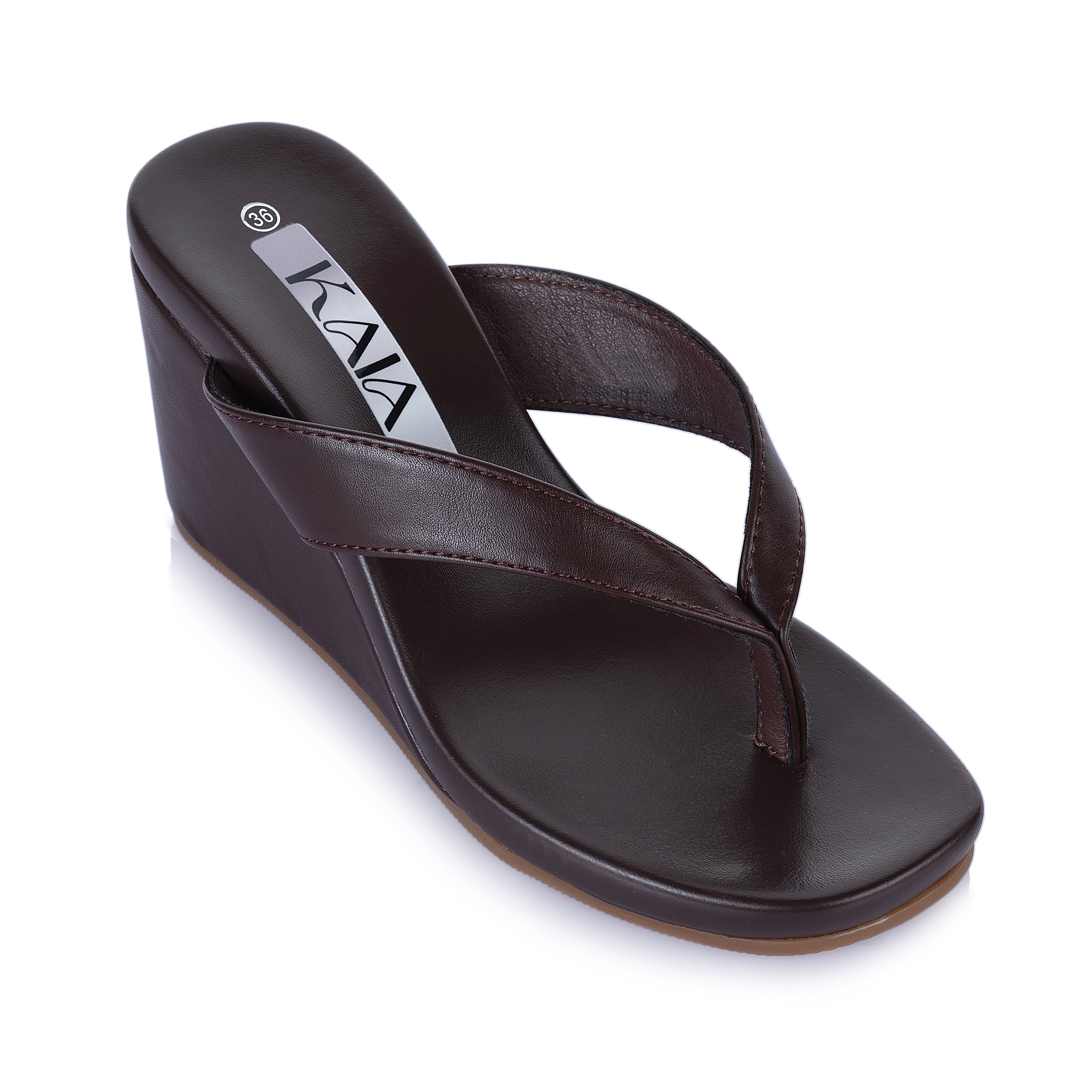 Kaia wedge flip-flops