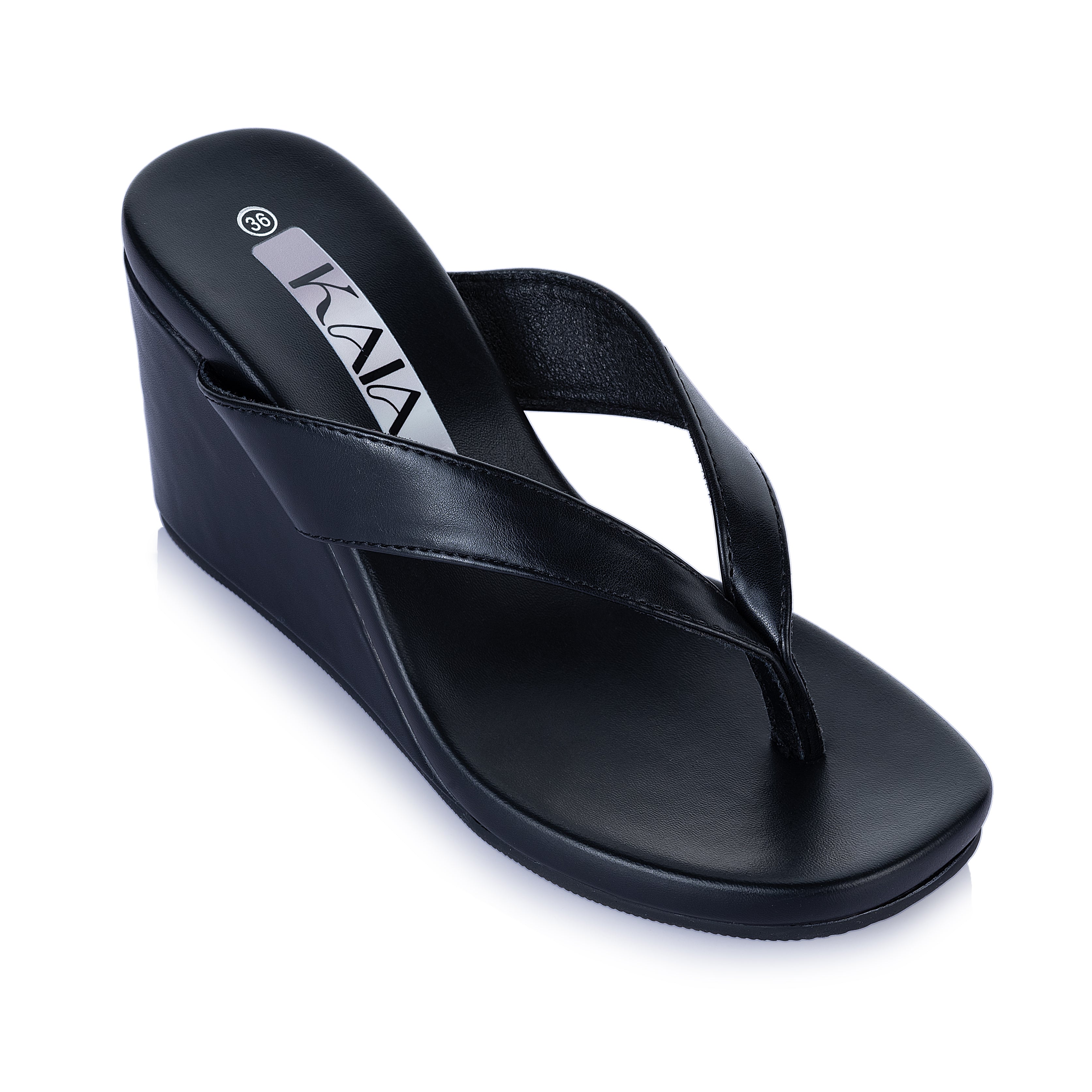 Kaia wedge flip-flops