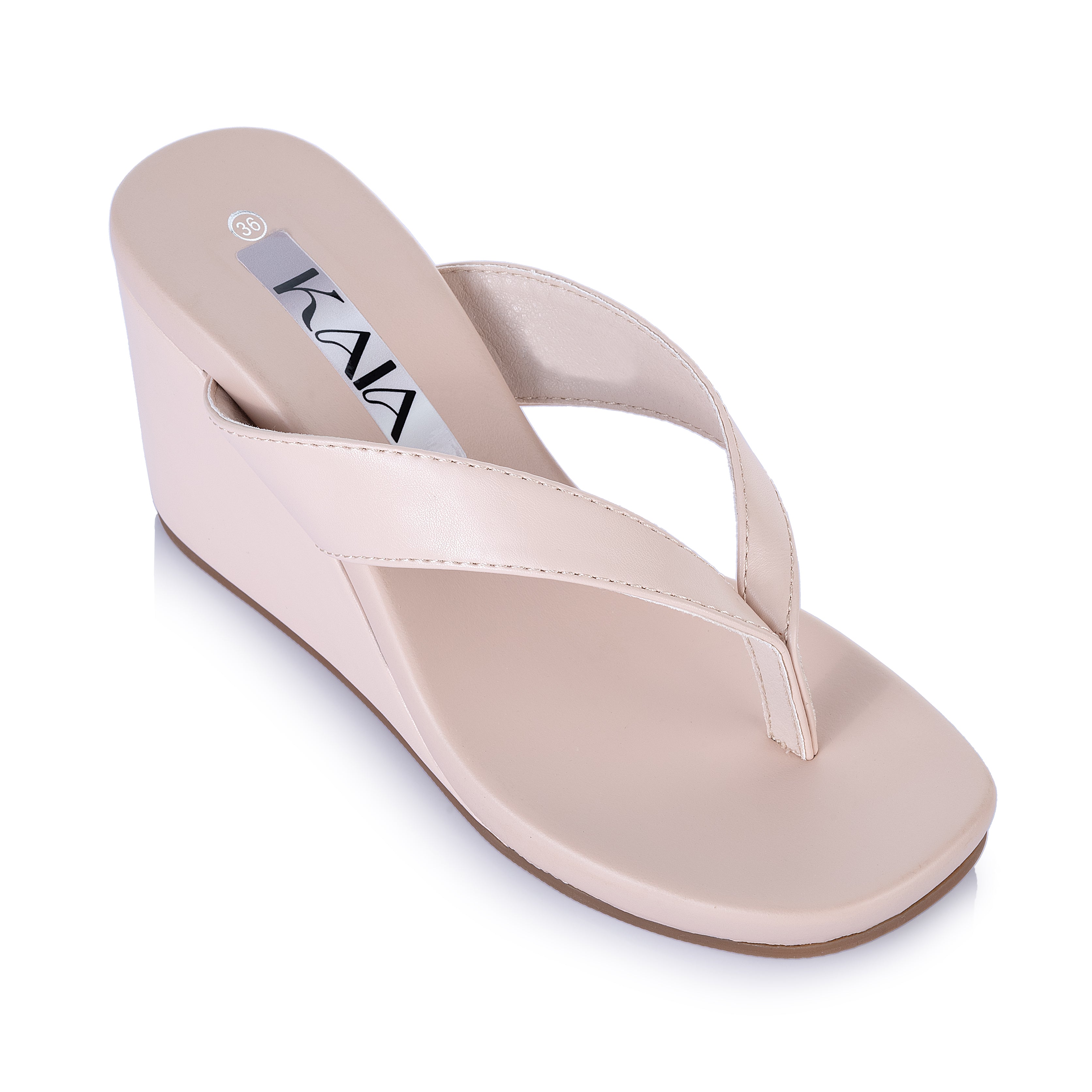 Kaia wedge flip-flops