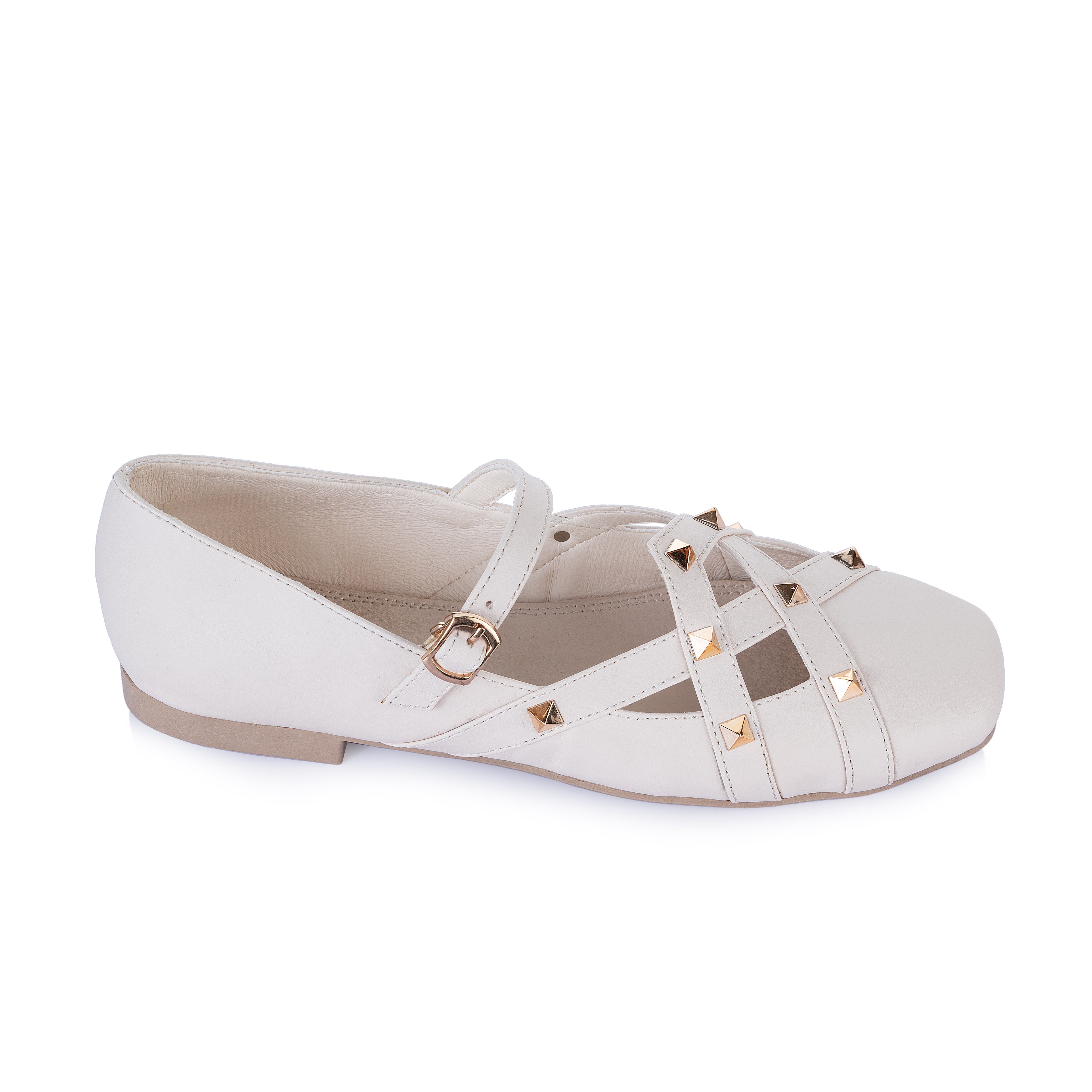 Rockstud ballet flats