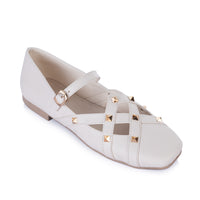 Rockstud ballet flats