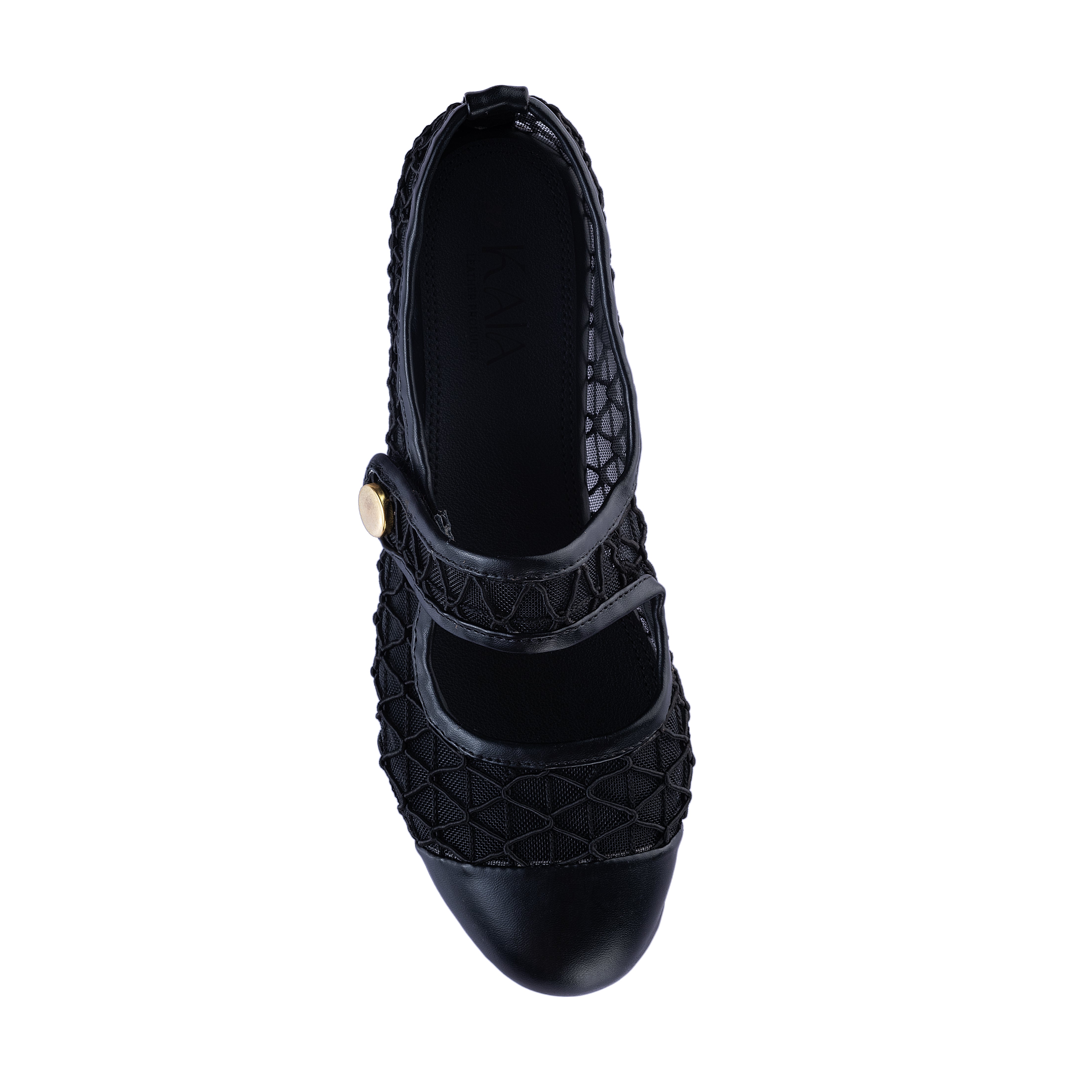 Buckle-strap ballerinas