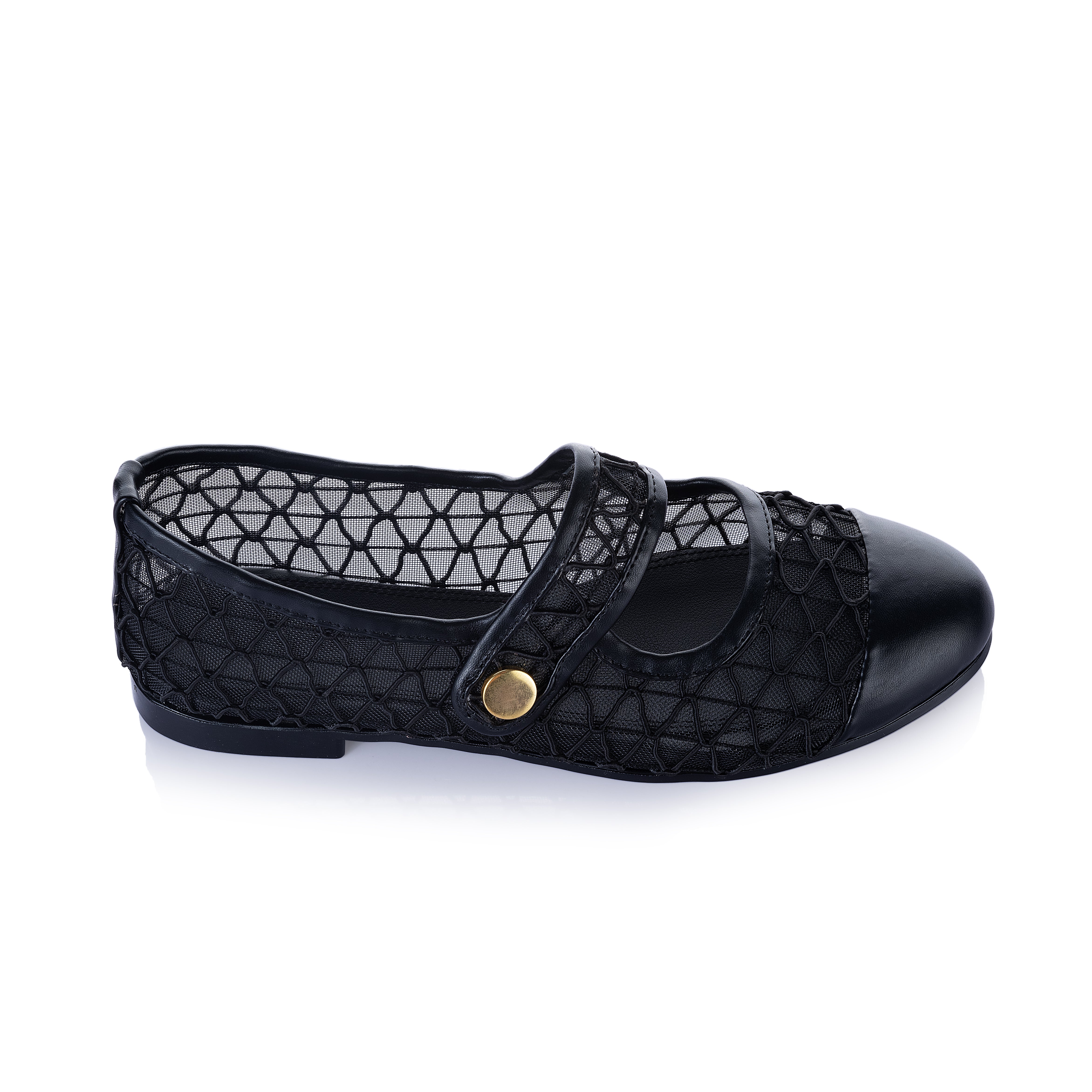 Buckle-strap ballerinas
