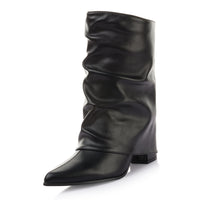 Crease Leather Boot