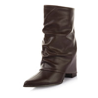 Crease Leather Boot