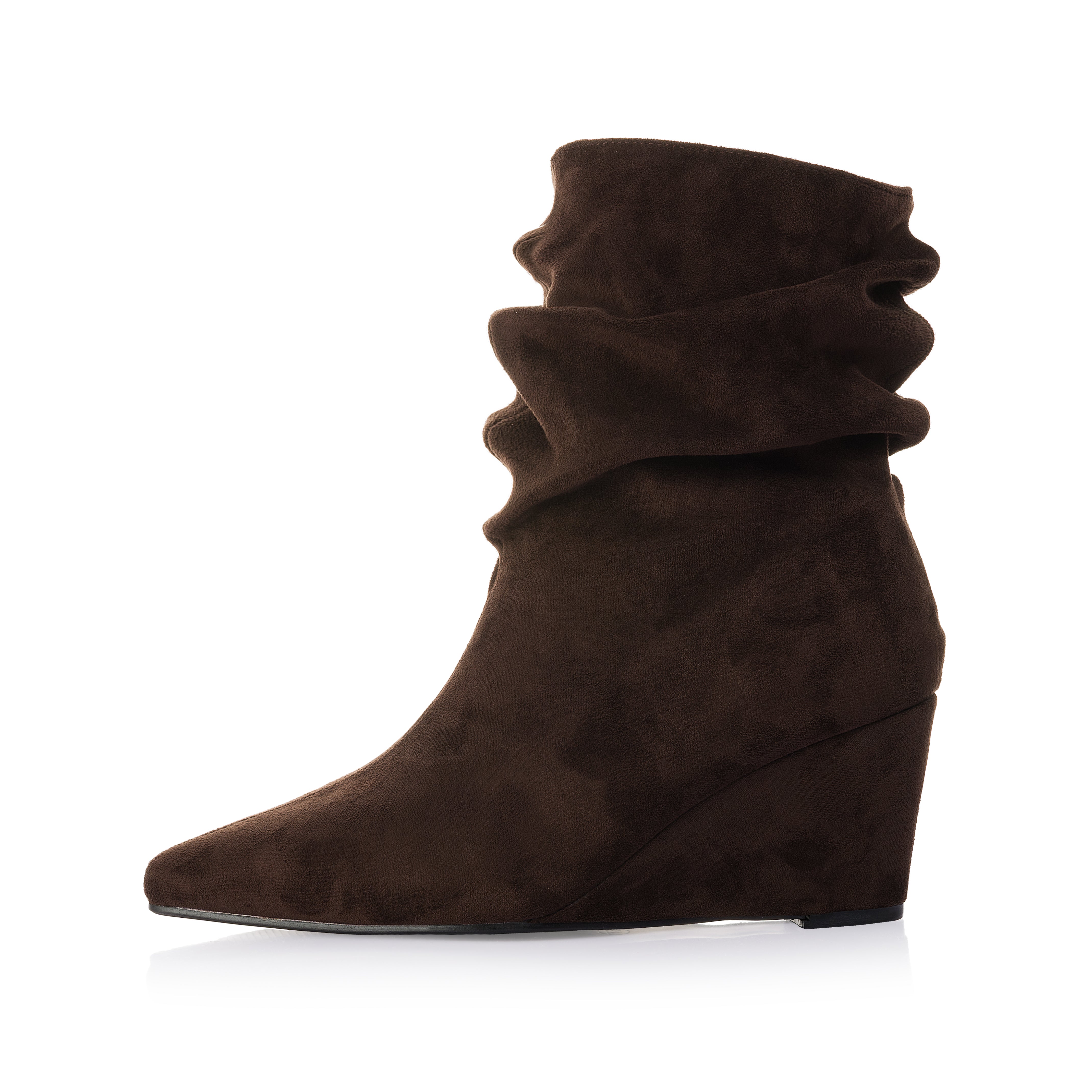 Ruched Wedge Boot
