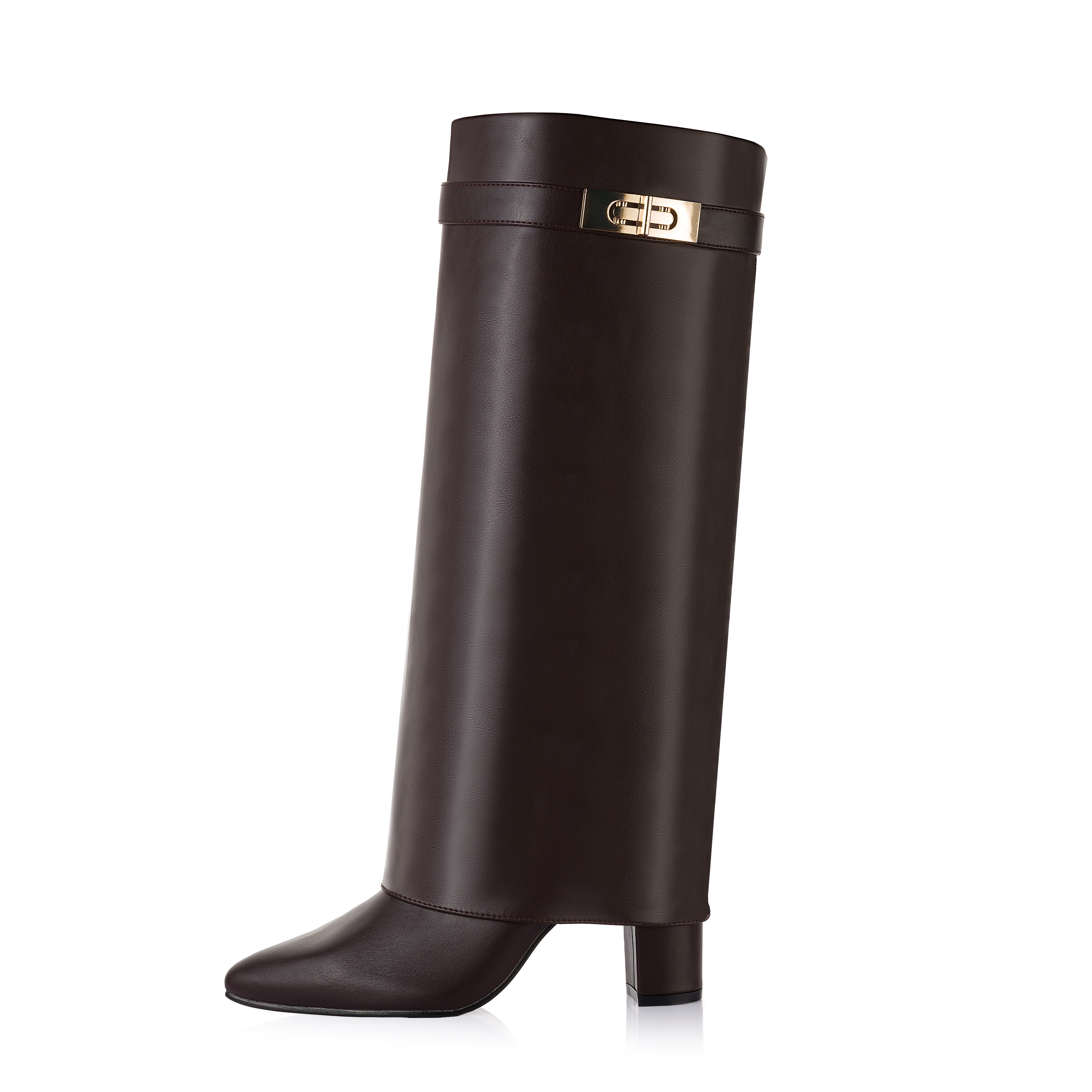 Soft Leather Buckle Boot