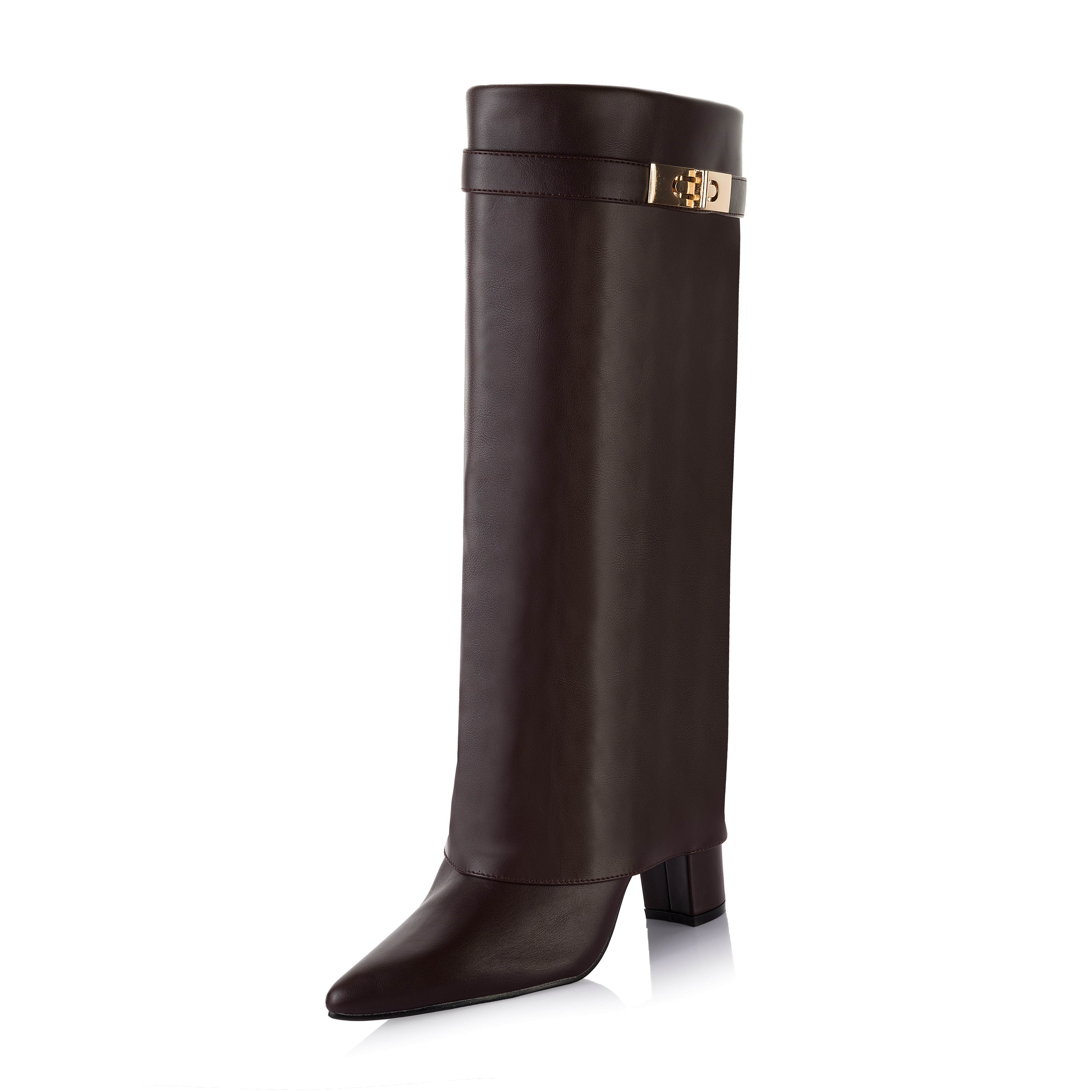 Soft Leather Buckle Boot