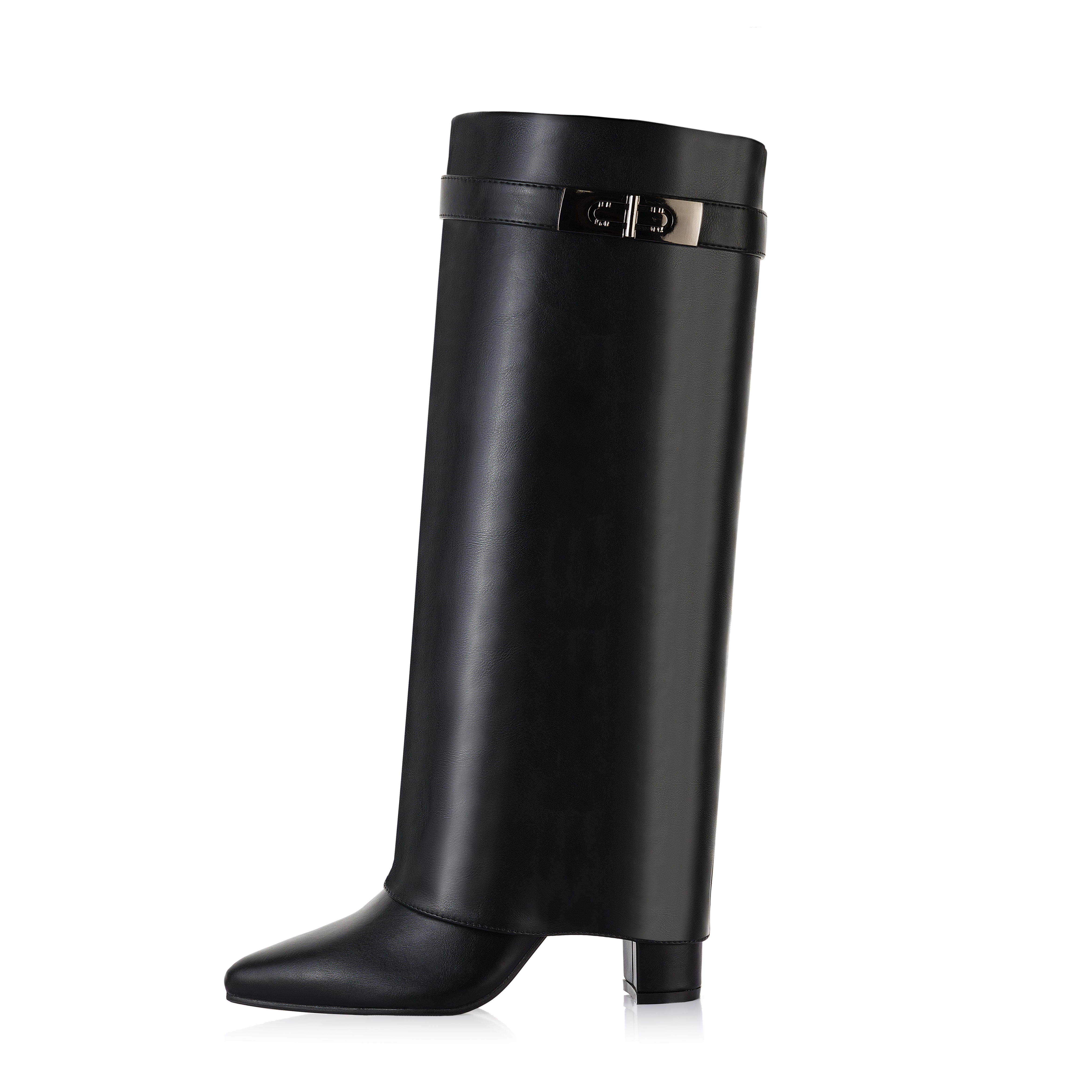 Soft Leather Buckle Boot