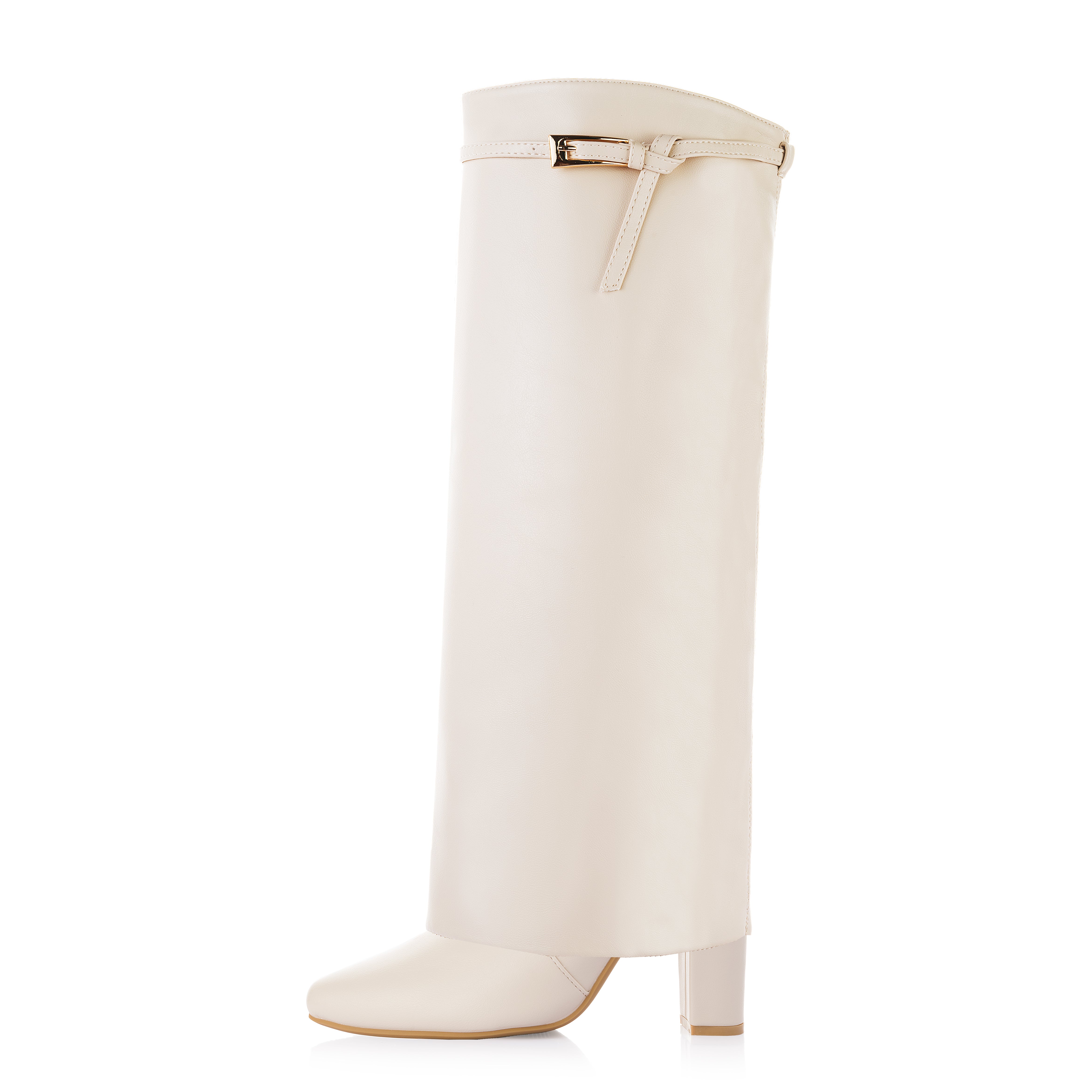 Two-in-One Tie Buckle Boot