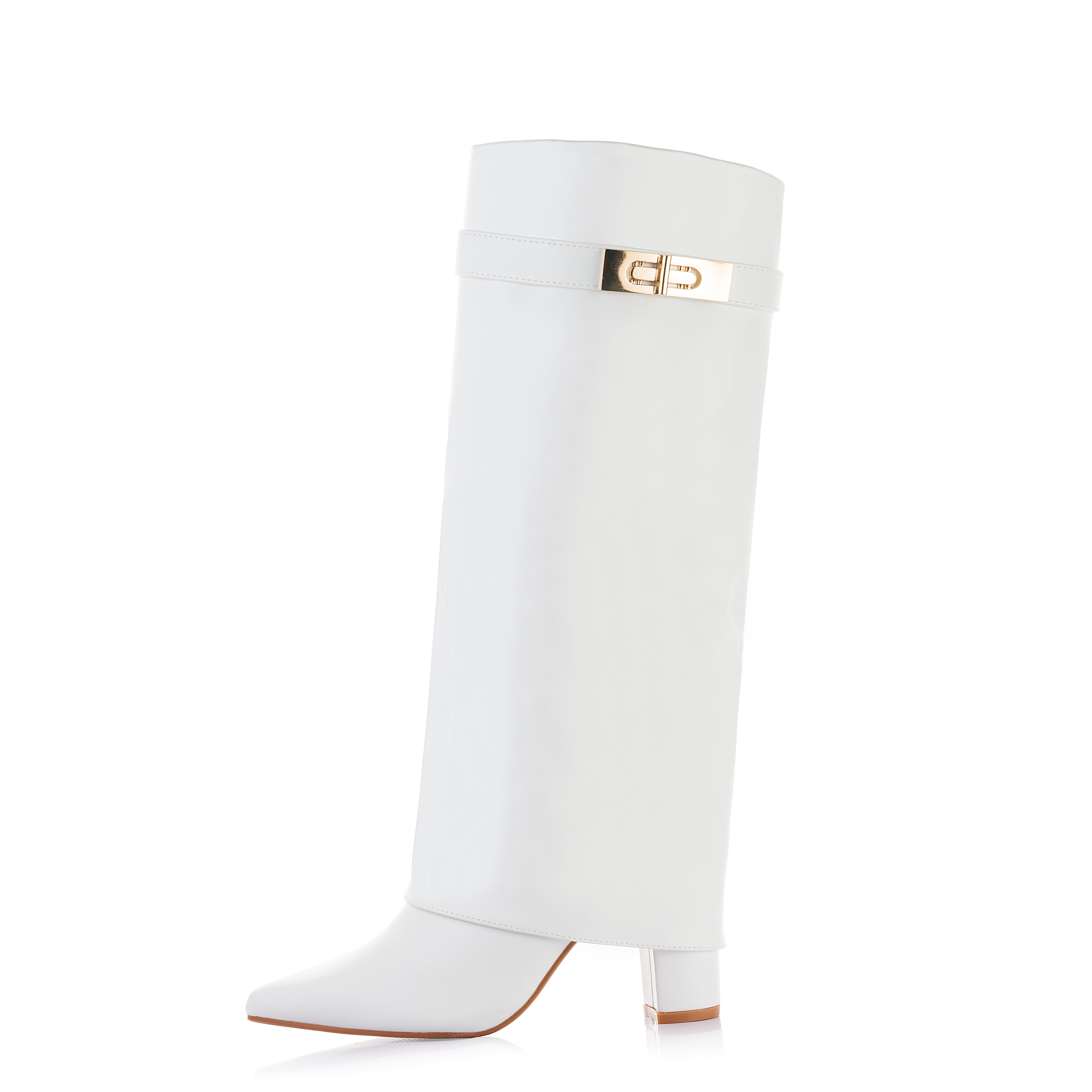 Soft Leather Buckle Boot