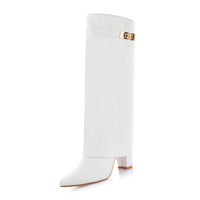 Soft Leather Buckle Boot