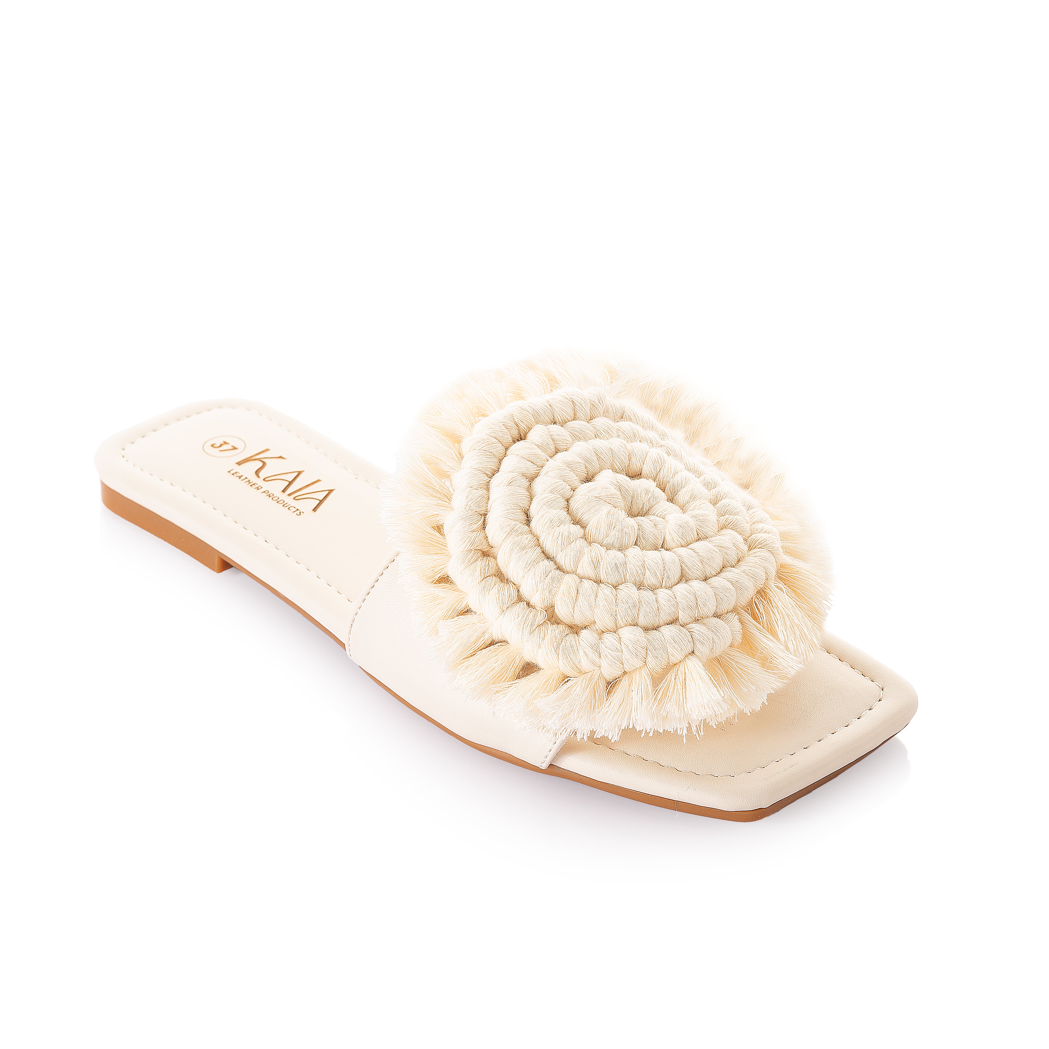 Floral Macrame Slipper