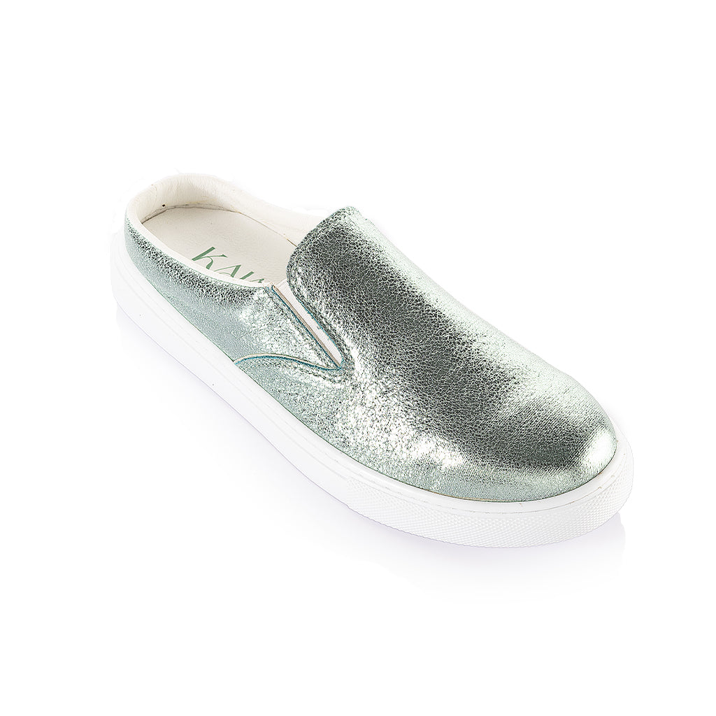 Metallic Plain Clogs