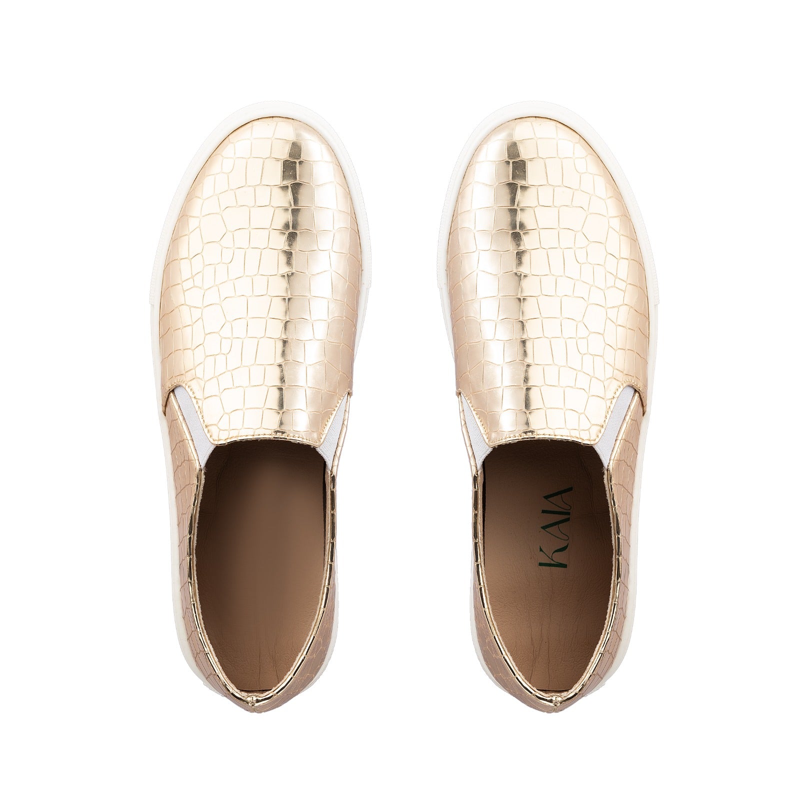 Metallic Scaled Slip-ons