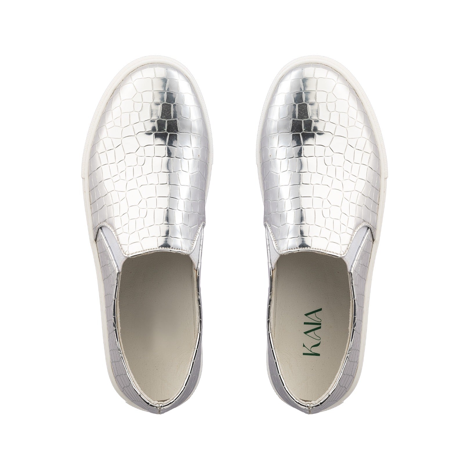 Metallic Scaled Slip-ons
