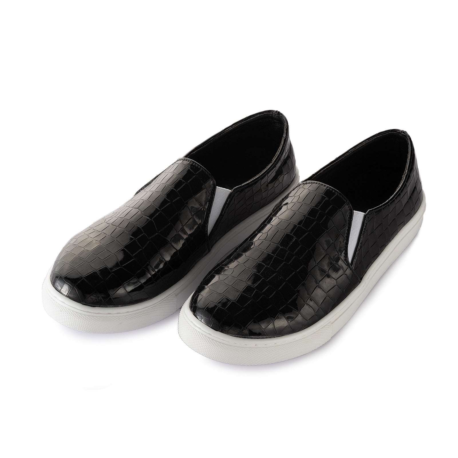 Metallic Scaled Slip-ons