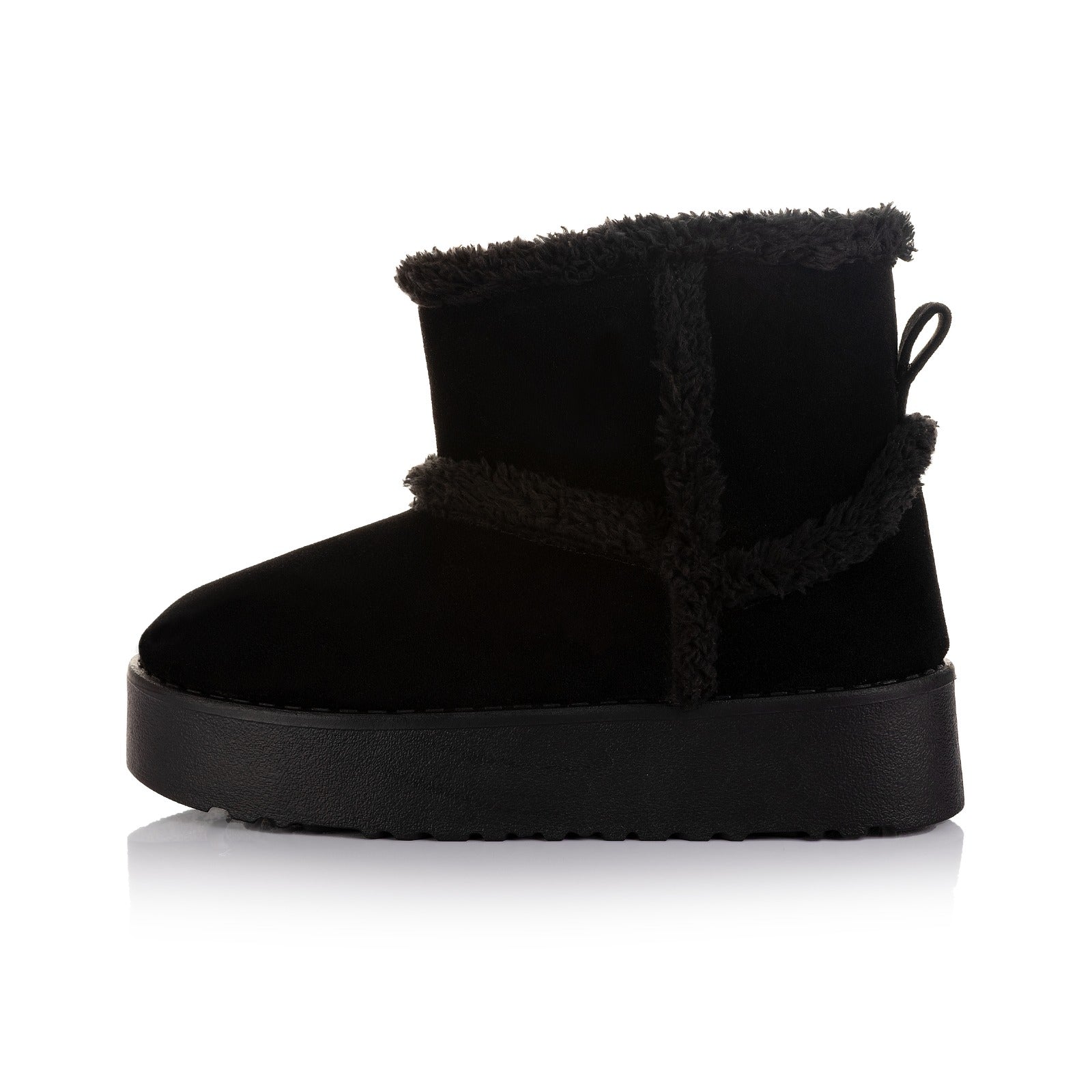 Fur Wrap Platform Boot