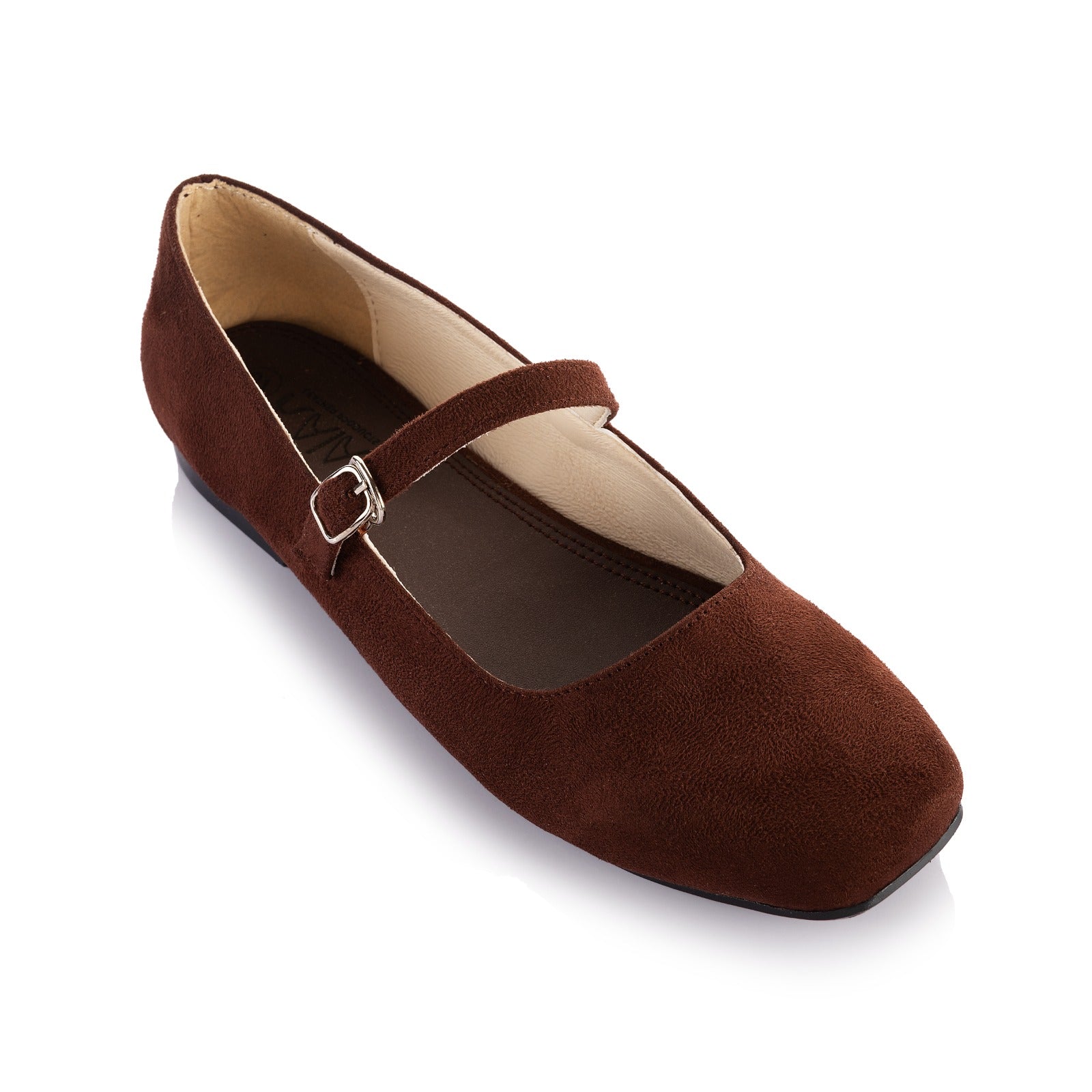 Suede Mary Jane Ballerina