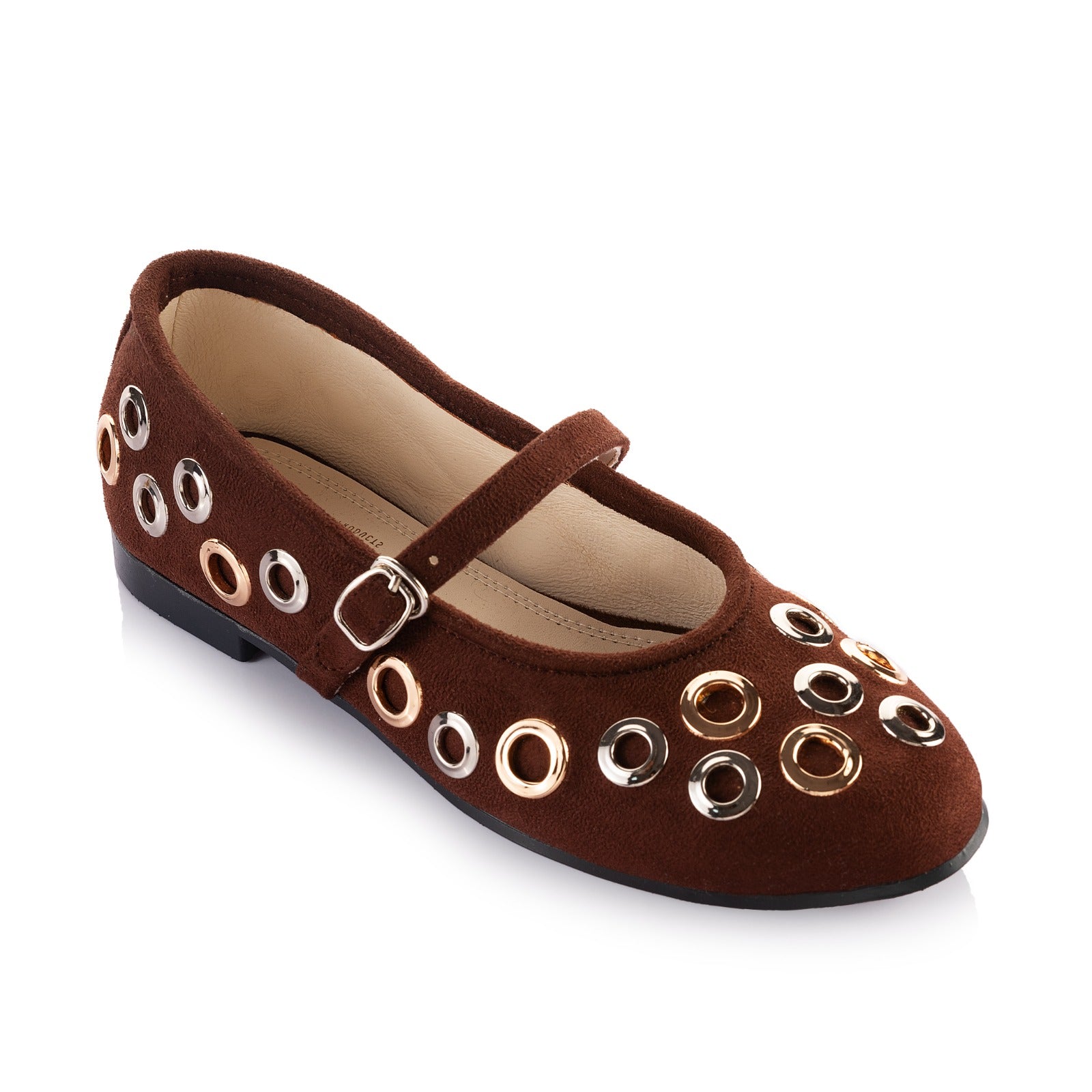 Studded Mary Jane Ballerina