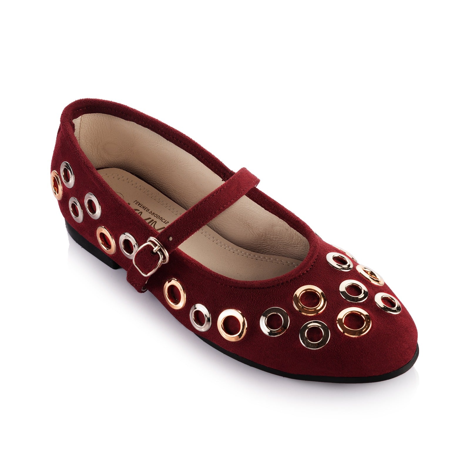 Studded Mary Jane Ballerina
