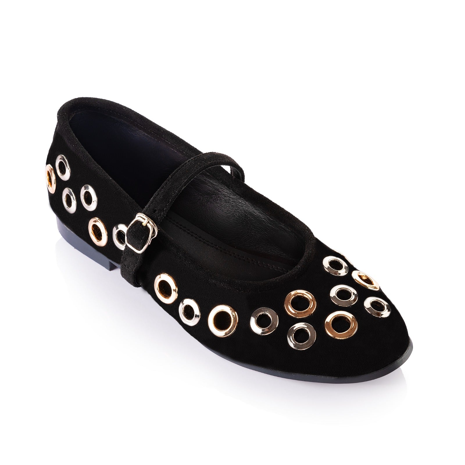 Studded Mary Jane Ballerina
