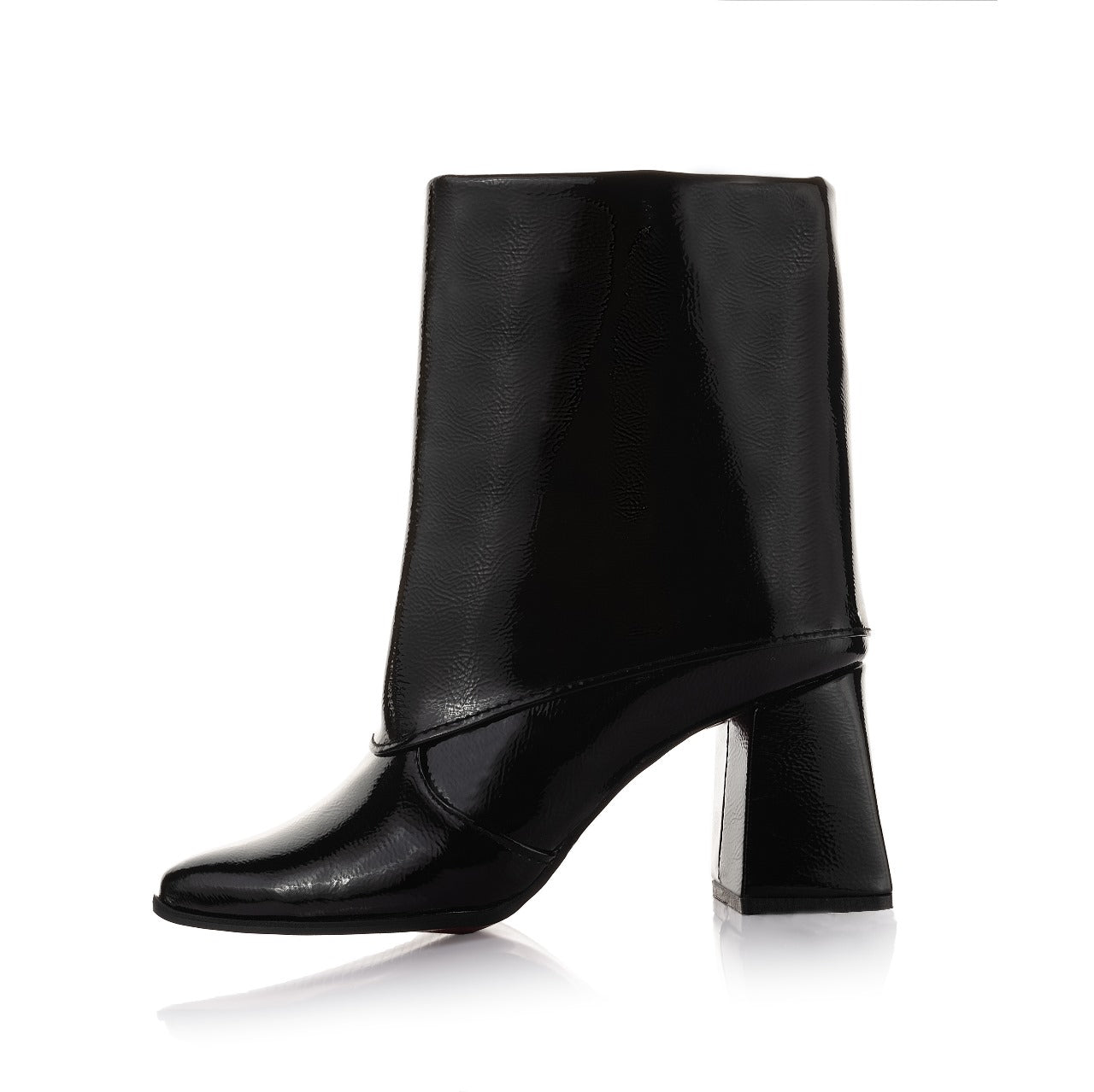 Faux Leather Fur Trimmed Boots