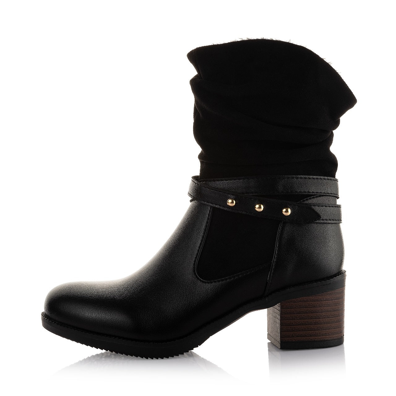 Slouchy Stud Boots