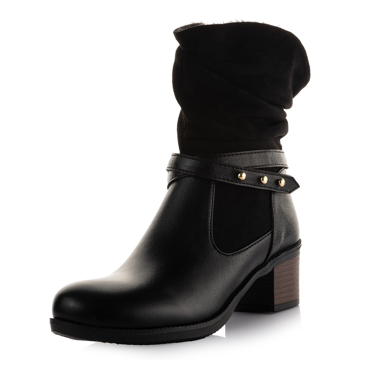 Slouchy Stud Boots