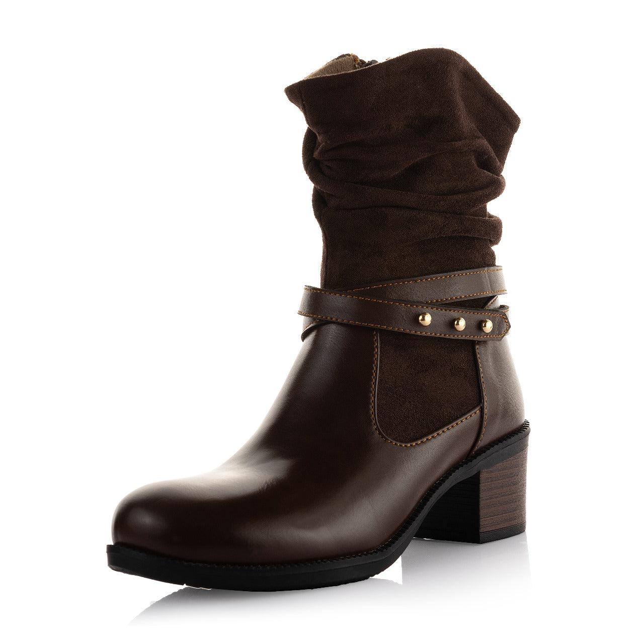 Slouchy Stud Boots