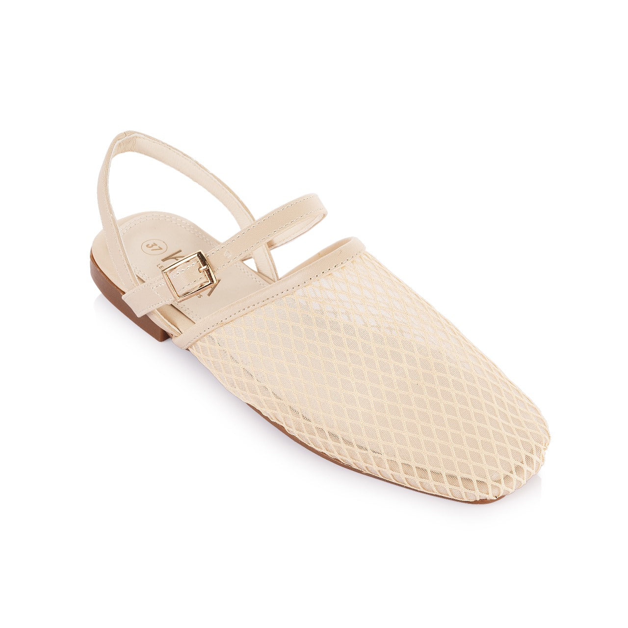 Mesh Slingback Flats
