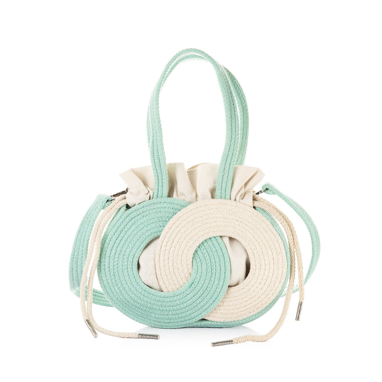 Intertwined Circle Bucket Bag