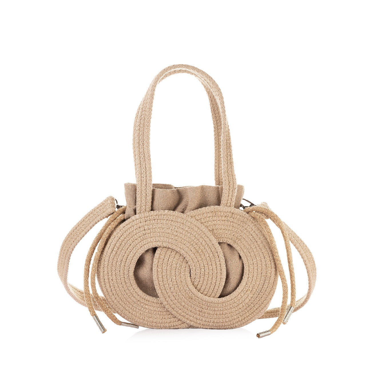 Intertwined Circle Bucket Bag