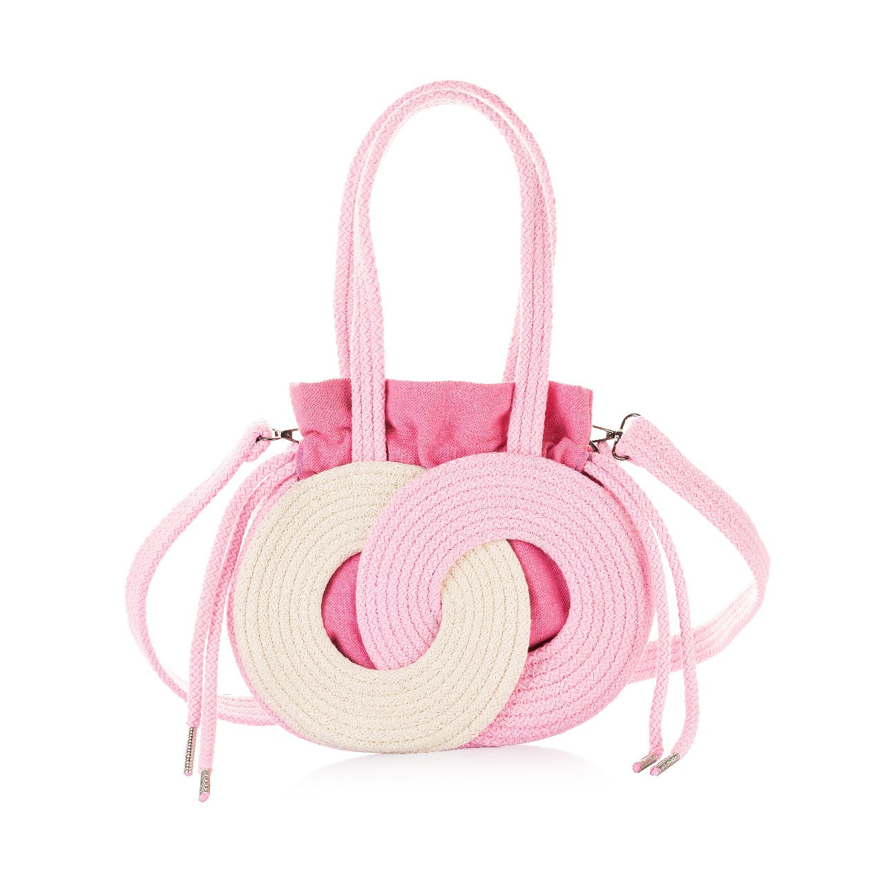 Intertwined Circle Bucket Bag