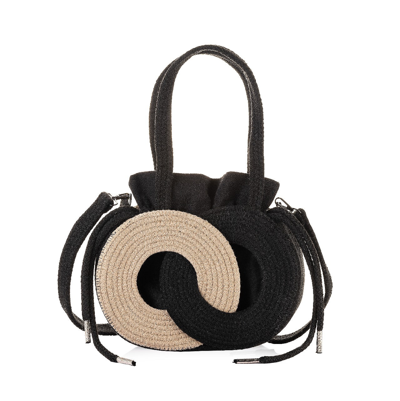Intertwined Circle Bucket Bag