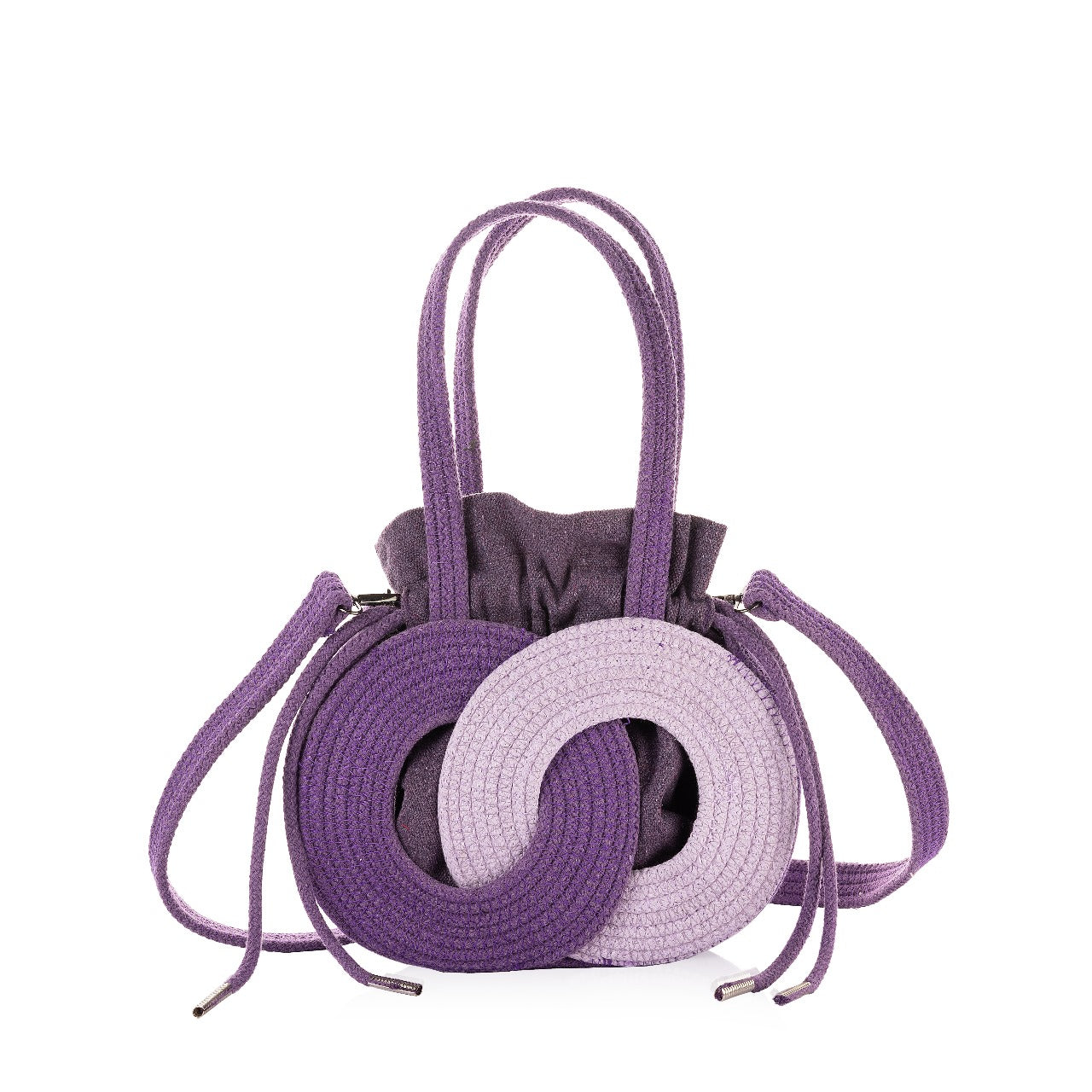 Intertwined Circle Bucket Bag