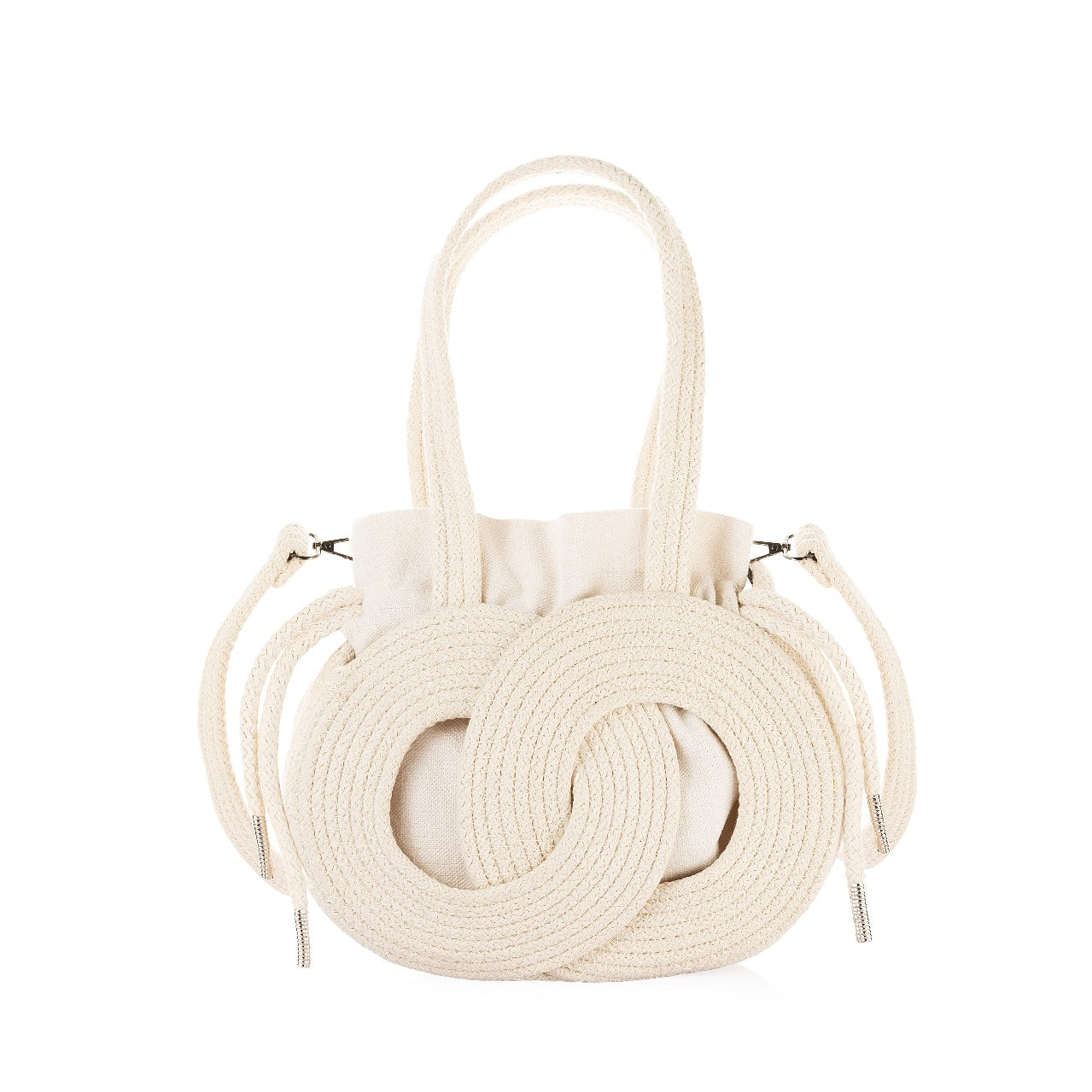 Intertwined Circle Bucket Bag
