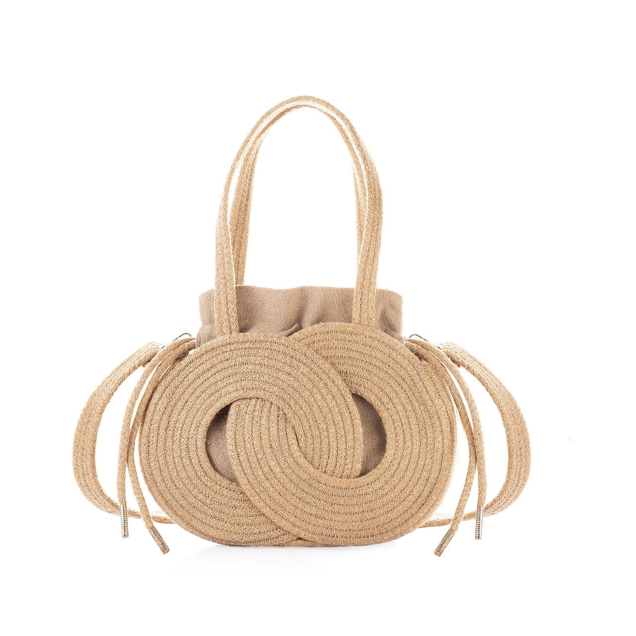 Intertwined Circle Bucket Bag