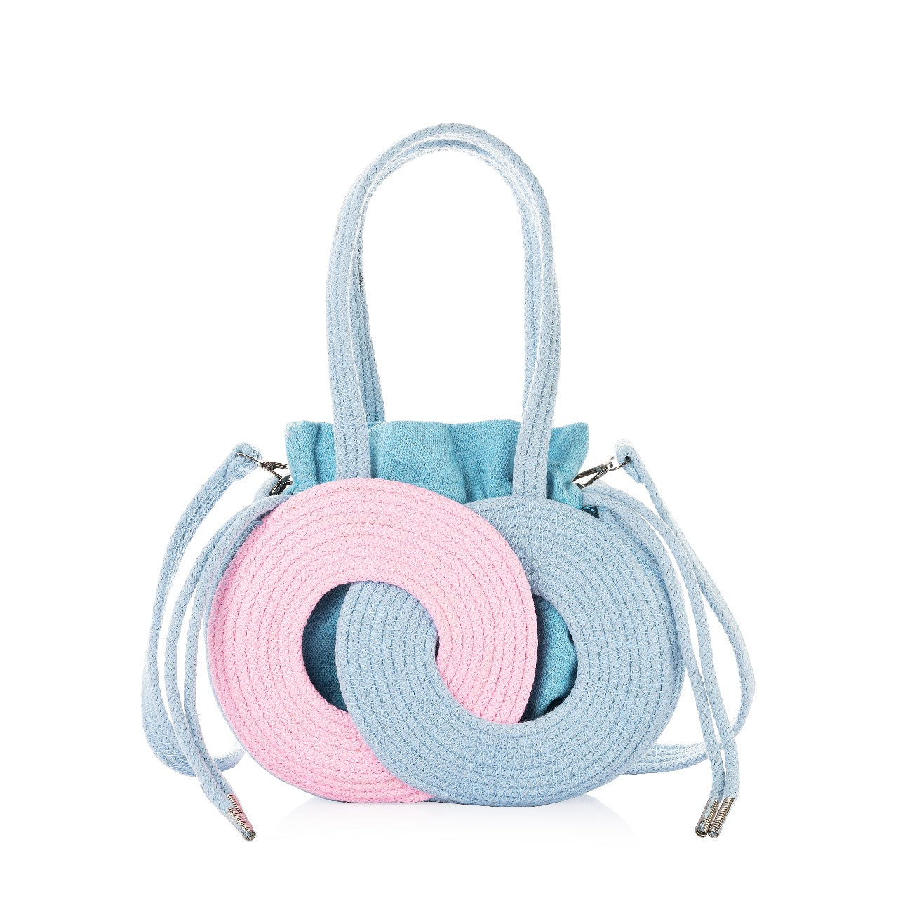 Intertwined Circle Bucket Bag