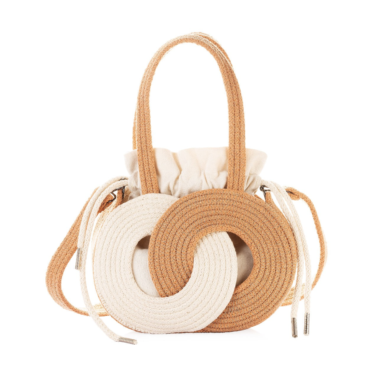 Intertwined Circle Bucket Bag