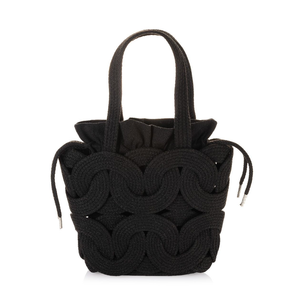 Woven Rope Bucket Bag