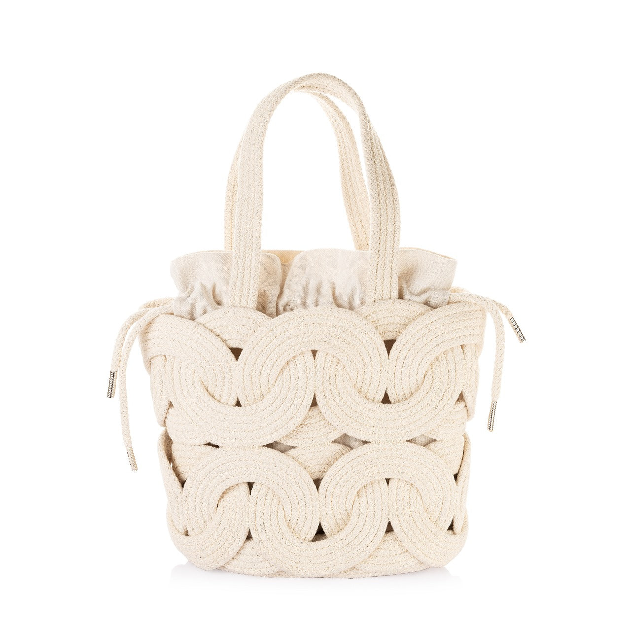 Woven Rope Bucket Bag