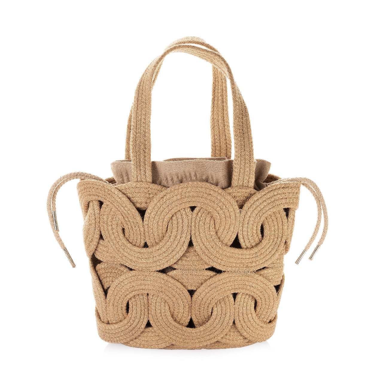 Woven Rope Bucket Bag