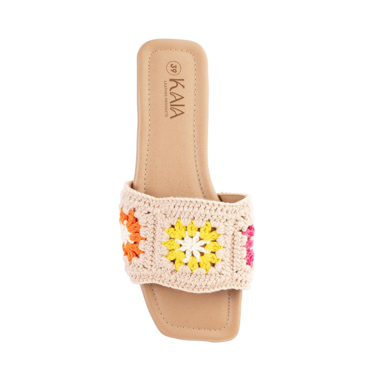 Floral Crochet Slides