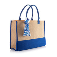 Two Toned Bag With Scarf