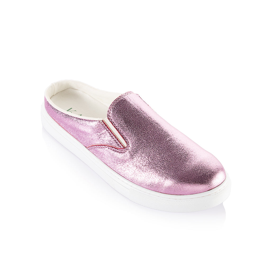 Metallic Plain Clogs