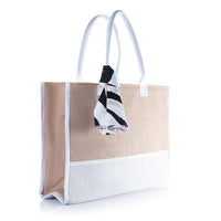 Two Toned Bag With Scarf