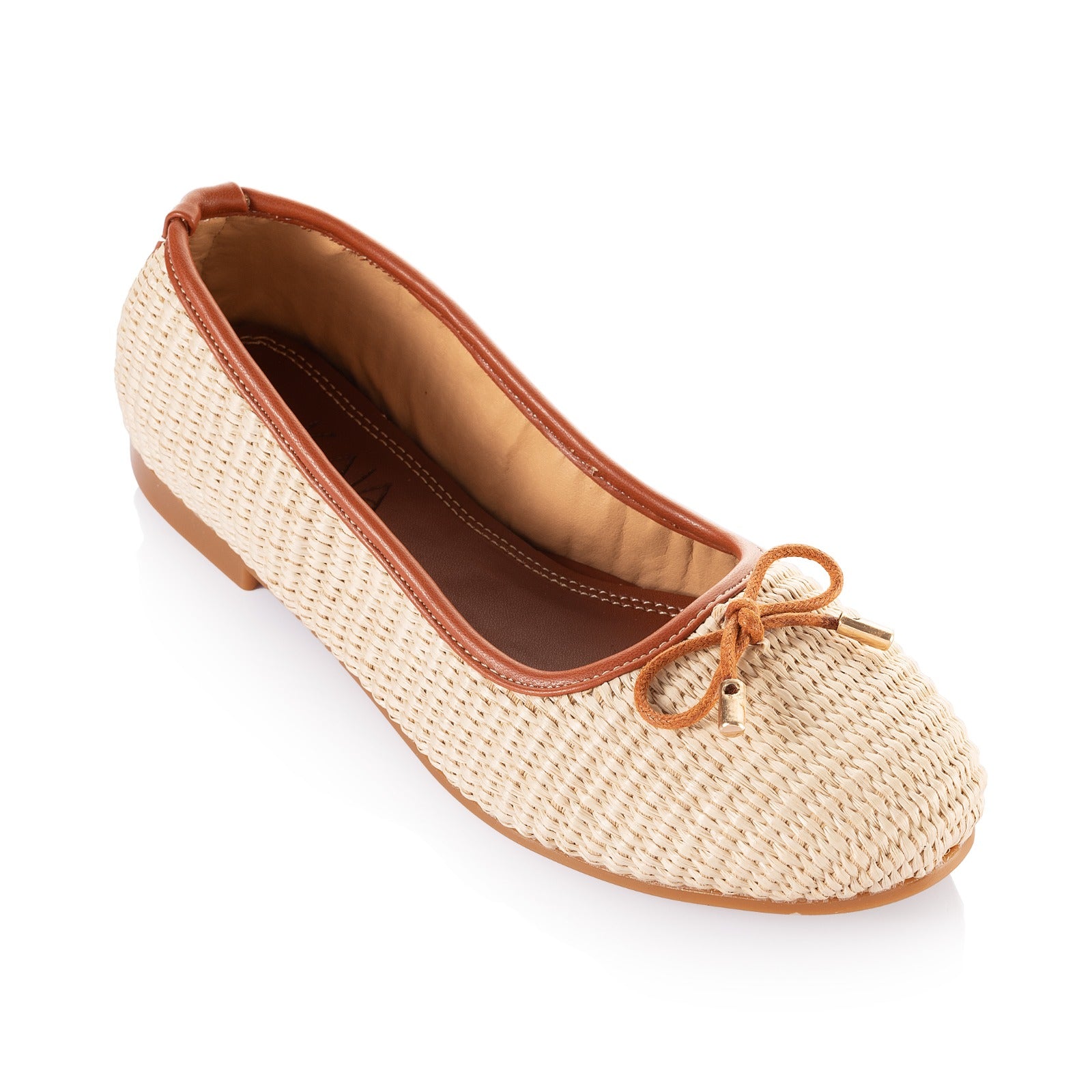 Straw Ballerina With Bow