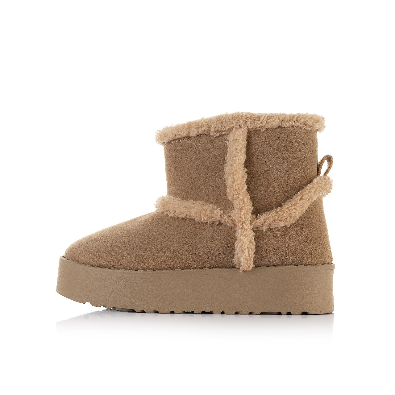 Fur Wrap Platform Boot