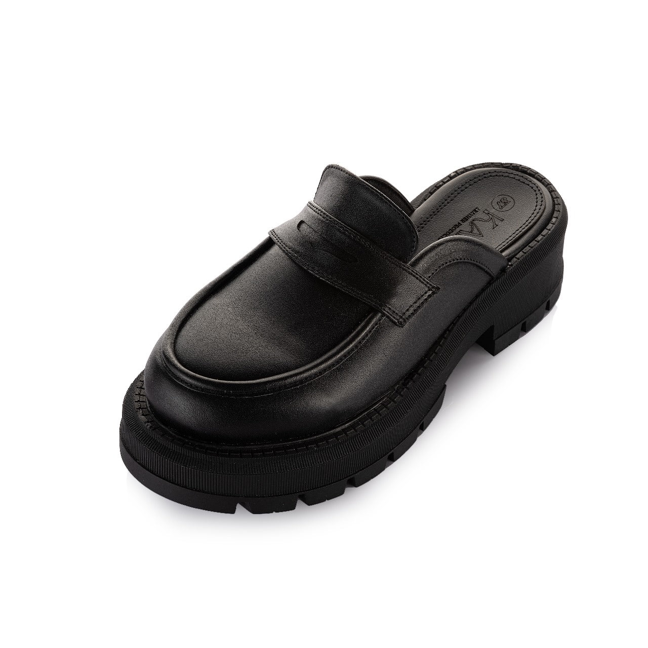 Chunky Leather Mule Loafer